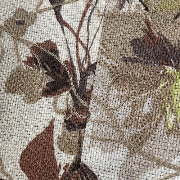 COLDWATER CREEK Floral Blazer Size 12 Petite Linen Blend Jacket - Picture 8 of 9